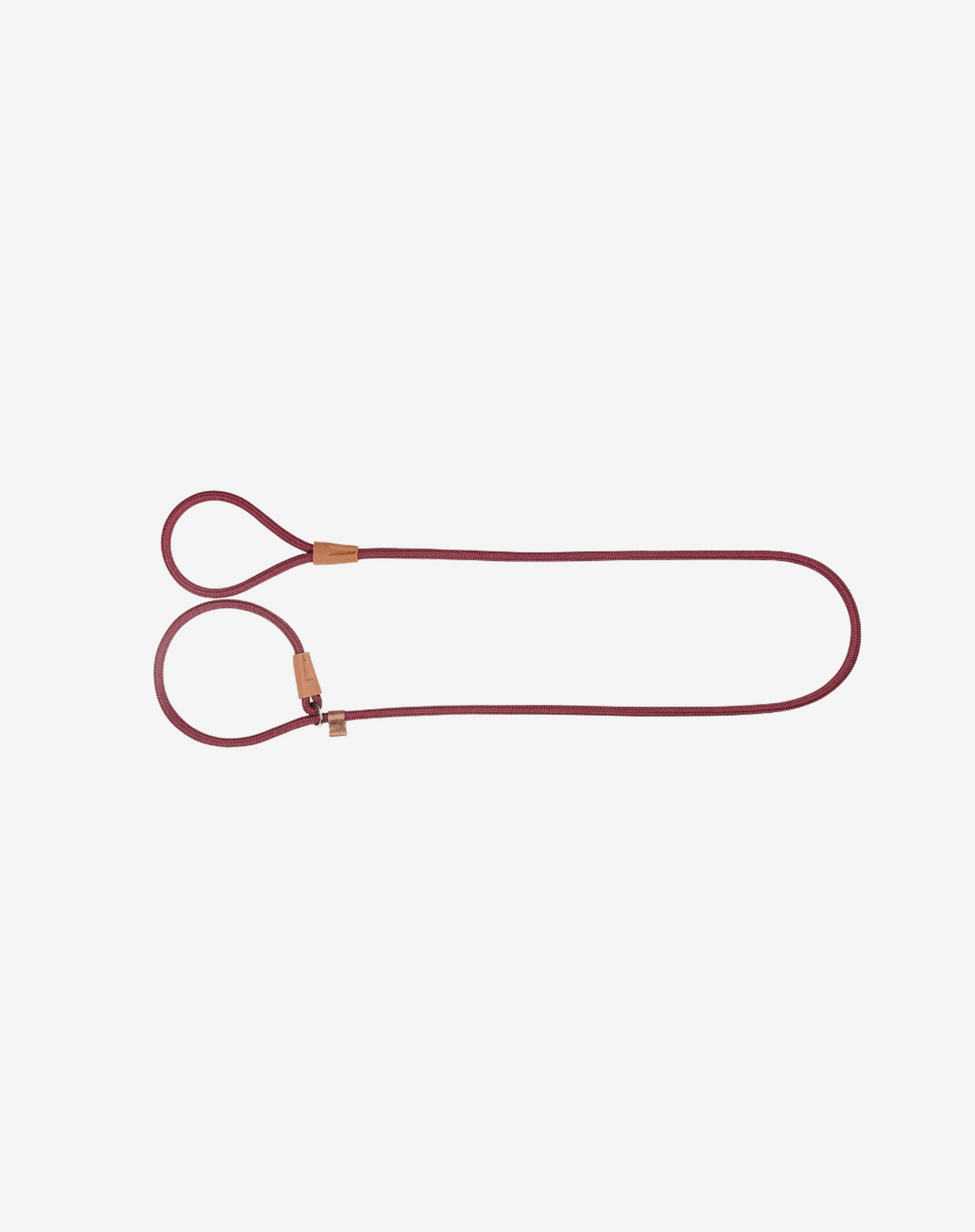 Rope Slip Dog Lead Burgundy