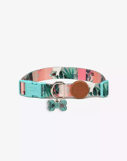 Adjustable Dog Collar with ID Tag Laguna