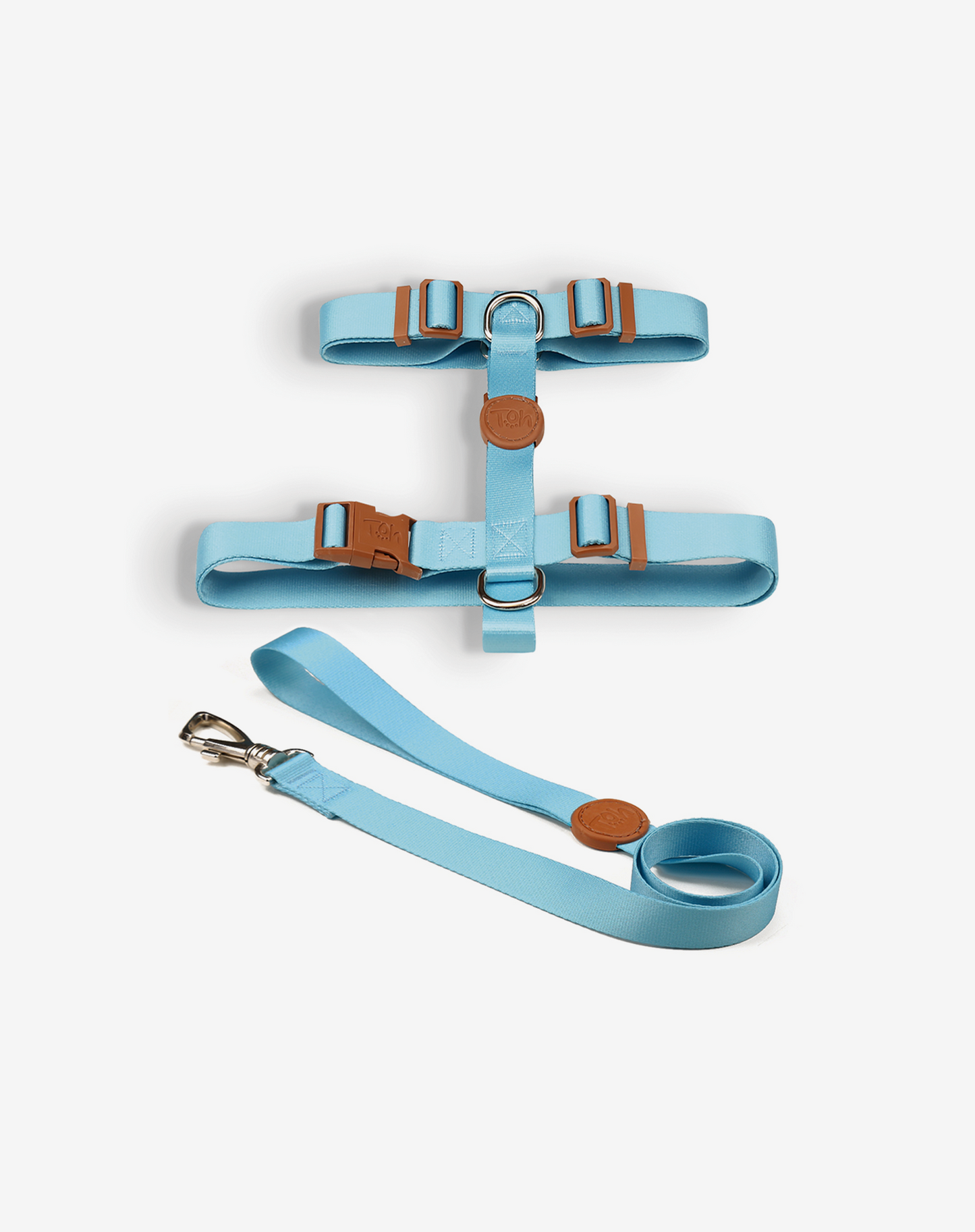 The H-Harness + Leash Set Blue