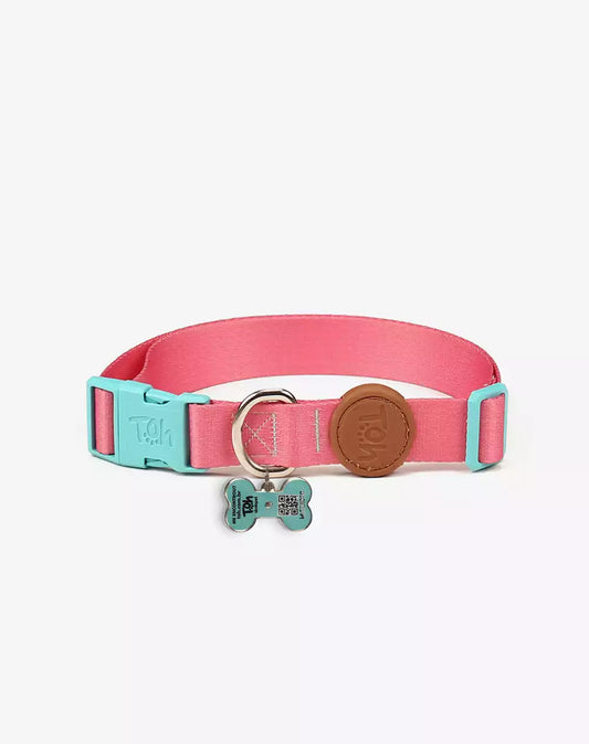 Adjustable Dog Collar with ID Tag Fiji