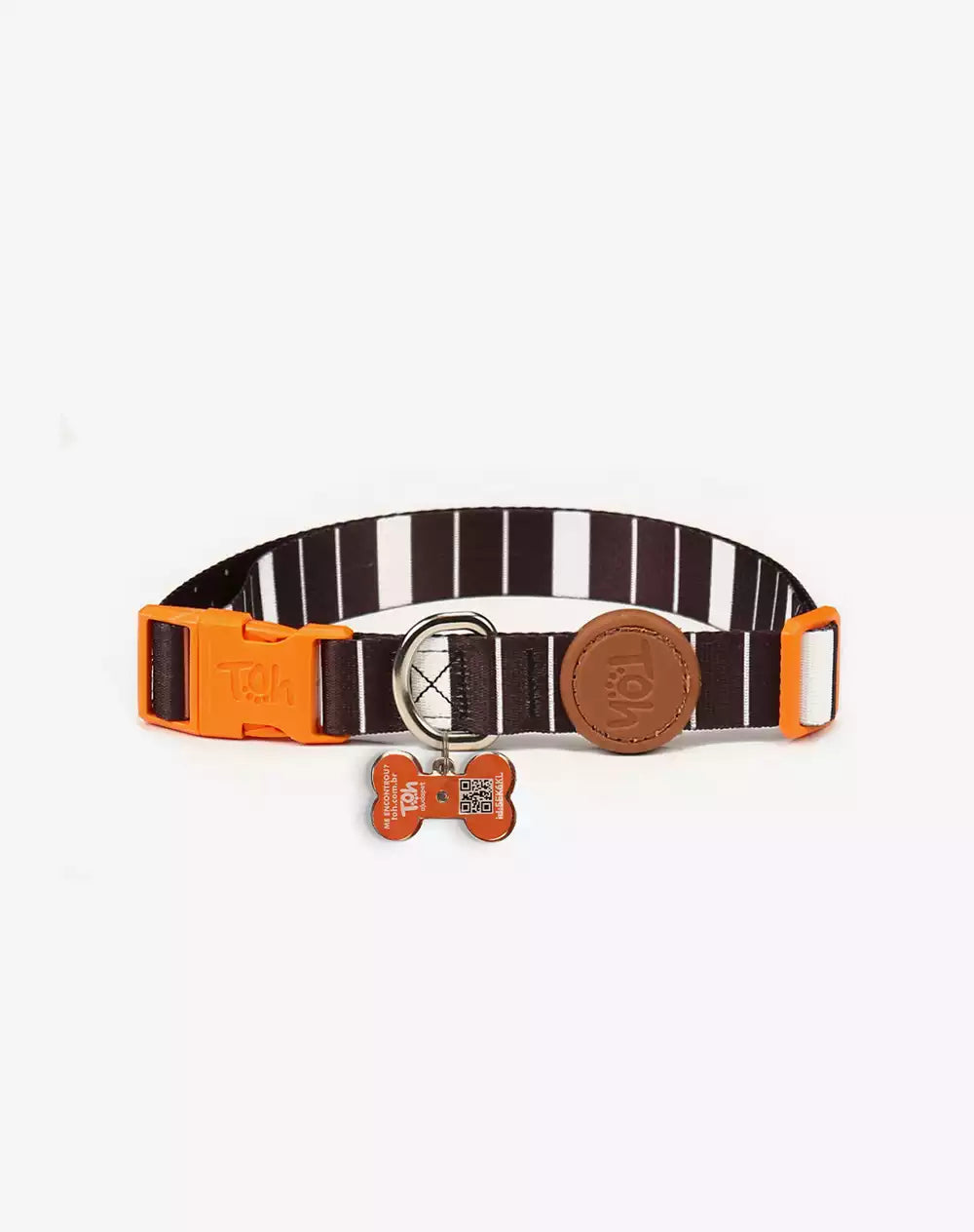 Adjustable Dog Collar with ID Tag Eclipse