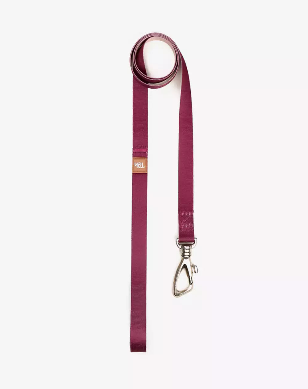 Dog Leash Basic Collection 1,20m Burgundy - Khaki