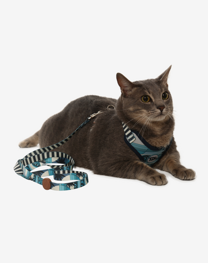 Cat H-Harness Comfort + Leash Set Noronha
