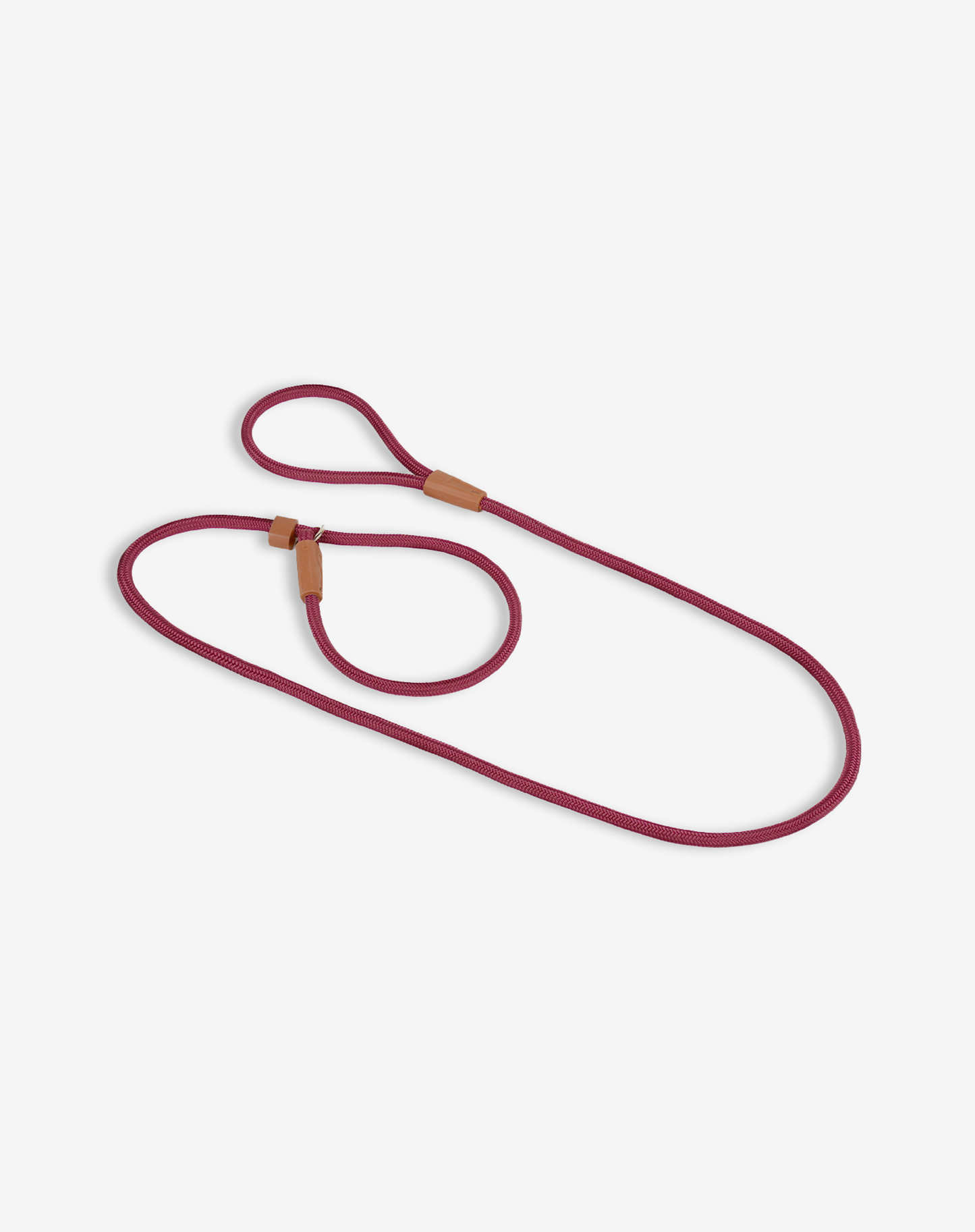 Rope Slip Dog Lead Burgundy