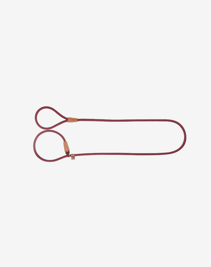 Rope Slip Dog Lead Burgundy