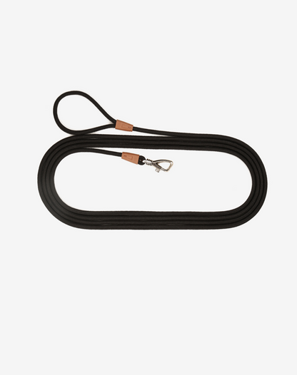 Long Rope Dog Leash 17ft - Black