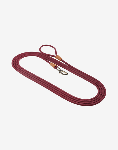 Rope Long Dog Leash 17ft - Burgundy