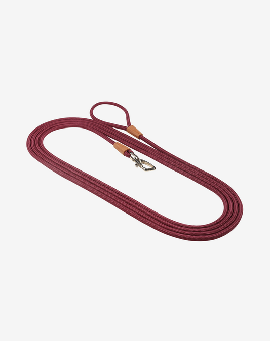 Rope Long Dog Leash 17ft - Burgundy