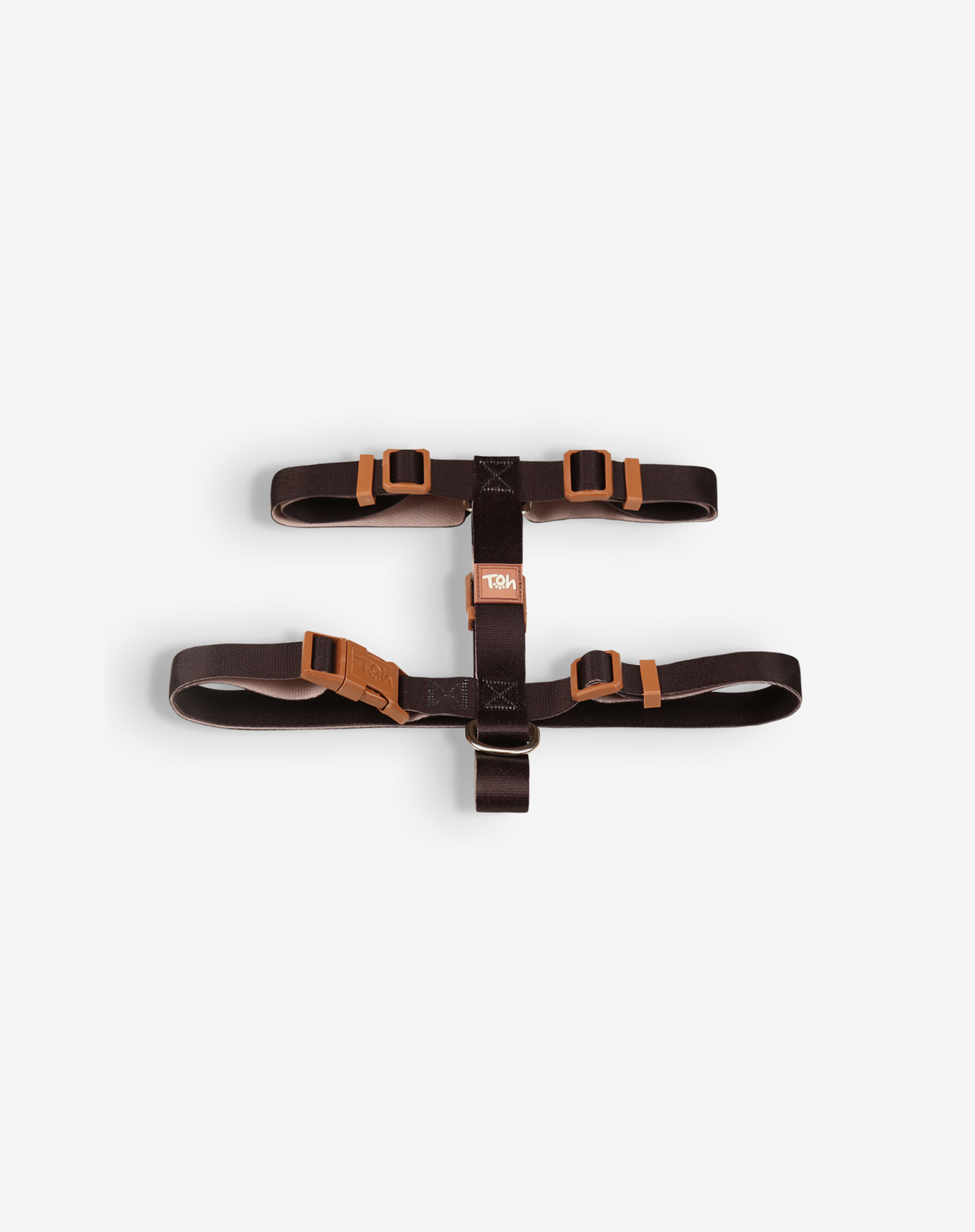Dog H Harness Black - Khaki