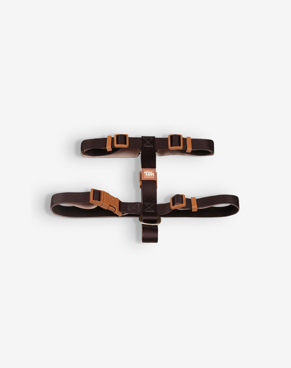 Dog H Harness Black - Khaki