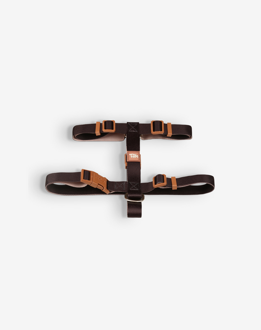 Dog H Harness Black - Khaki