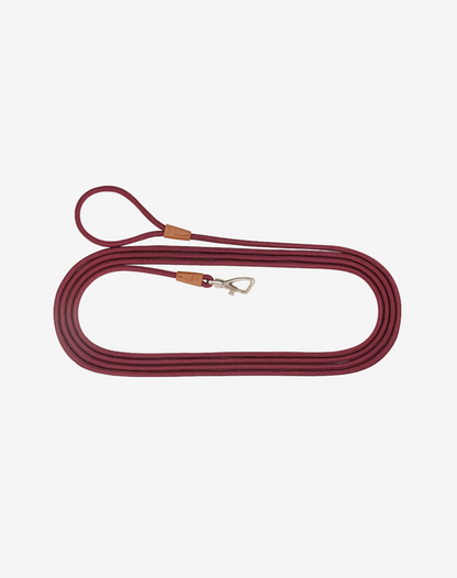 Rope Long Dog Leash 17ft - Burgundy